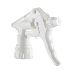Boardwalk® Trigger Sprayer 250, 8" Tube, Fits 16-24 oz Bottles, White, 24/Carton