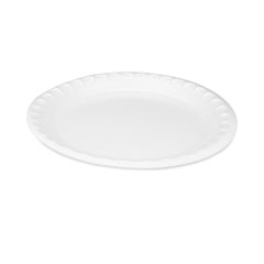 Pactiv Evergreen Placesetter Satin Non-Laminated Foam Dinnerware, Plate, 10.25" dia, White, 540/Carton