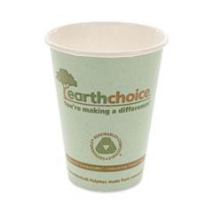 Pactiv Evergreen EarthChoice Compostable Paper Cup, 12 oz, Teal, 1,000/Carton
