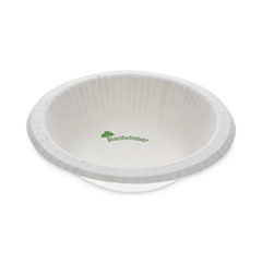 Pactiv Evergreen EarthChoice Pressware Compostable Dinnerware, Bowl, 12 oz, White, 750/Carton