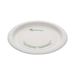 Pactiv Evergreen EarthChoice Pressware Compostable Dinnerware, Plate, 6" dia, White, 750/Carton