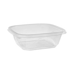 Pactiv Evergreen EarthChoice Square Recycled Bowl, 32 oz, 7 x 7 x 2, Clear, 300/Carton