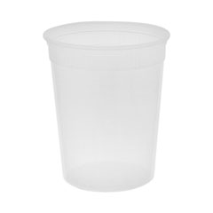 DELItainer® 32 oz. Microwavable Round Takeout Container and Lid Combo