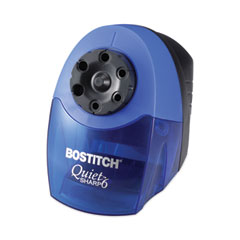 Bostitch® QuietSharp 6 Classroom Electric Pencil Sharpener, AC-Powered, 6.13 x 10.69 x 9, Blue