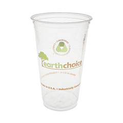 Pactiv Evergreen EarthChoice Compostable Cold Cup, 24 oz, Clear/Printed, 580/Carton