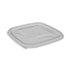 Pactiv Evergreen EarthChoice Square Recycled Bowl Flat Lid, 5.5 x 5.5 x 0.75, Clear, 504/Carton