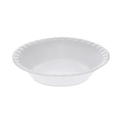 Pactiv Evergreen Placesetter Satin Non-Laminated Foam Dinnerware, Bowl, 30 oz, 5" dia, White, 450/Carton