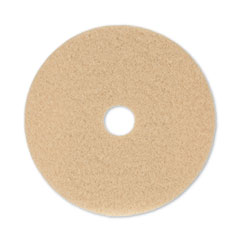 Boardwalk® Burnishing Floor Pads, 20" Diameter, Tan, 5/Carton
