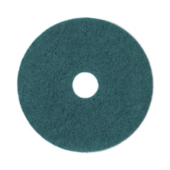 Boardwalk® Heavy-Duty Scrubbing Floor Pads, 19" Diameter, Green, 5/Carton