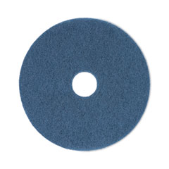 Boardwalk® Scrubbing Floor Pads, 17" Diameter, Blue, 5/Carton
