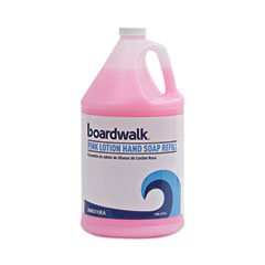 Boardwalk® Mild Cleansing Pink Lotion Soap, Cherry Scent, Liquid, 1 gal Bottle