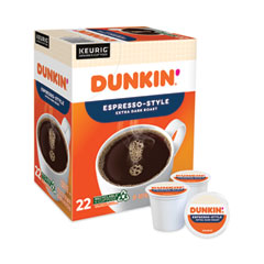 Dunkin Donuts® K-Cup Pods, Espresso, 22/Box