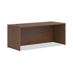 HON® Mod Desk Shell, 72" x 30" x 29", Sepia Walnut, 2/Carton