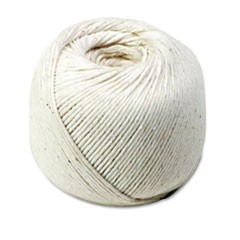 Quality Park™ White Cotton 10-Ply (Medium) String in Ball, 475 Feet