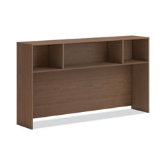 HON® Mod Desk Hutch, 3 Compartments, 72w x 14d x 39.75h, Sepia Walnut