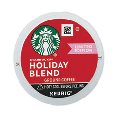 Starbucks® Holiday Blend Coffee, K-Cups, 22/Box, 4 Boxes/Carton