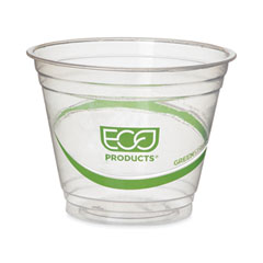 Eco-Products® GreenStripe Renewable and Compostable Cold Cups, 9 oz, Clear, 50/Pack, 20 Packs/Carton