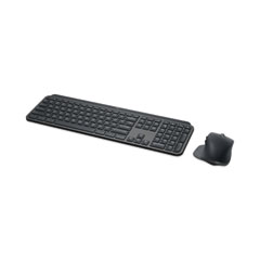 Logitech® MX Keys Combo for Business Wireless Keyboard and Mouse, 2.4 GHz Frequency/32 ft Wireless Range, Graphite