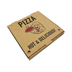BluTable Pizza Boxes, 12 x 12 x 2, Kraft, Paper, 50/Pack