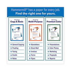 Hammermill Premium Multipurpose Print Paper, 97 Bright, 20 lb Bond Weight, 8.5  x 11, White, 500 Sheets/Ream, 5 Reams/Carton
