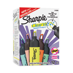 Clearview Tank-Style Highlighter, Assorted Ink Colors, Chisel Tip, Assorted  Barrel Colors, 12/Pack - The Sheridan Commercial Co.