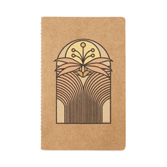 Denik Kraft Layflat Softcover Notebook, Desert Bloom Artwork, Medium/College Rule, Desert Sand/Multicolor Cover, (72) 8 x 5 Sheets