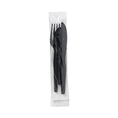 Dixie® Individually Wrapped Heavyweight Cutlery Set, Fork/Knife/Spoon/Napkin, 250/Carton
