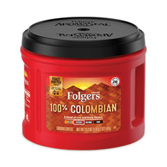 Folgers® Coffee, 100% Colombian, 24.2 oz Canister