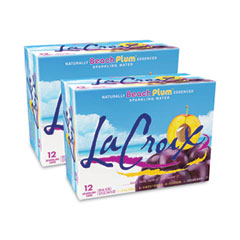 LaCroix® Sparkling Water, Beach Plum, 12 oz Can, 12 Cans/Pack, 2 Packs/Carton