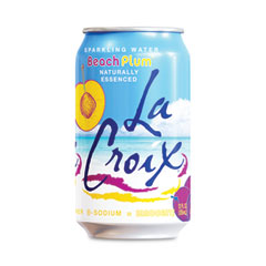 LaCroix® Sparkling Water, Beach Plum, 12 oz Can, 12 Cans/Pack, 2 Packs/Carton