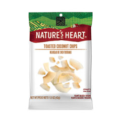 Nature's Heart Coconut Chips. 1.5 oz Pouch, 32/Carton