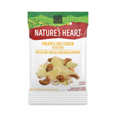 Nature's Heart Pineapple Chili Cashew Glazed Mix, 1.5 oz Pouch, 32/Carton