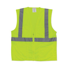 PIP Zipper Safety Vest, 2X-Large, Hi-Viz Lime Yellow