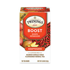 TWININGS® Boost Mango Chili Chai Herbal Tea Bags, 0.95 oz, 18/Box