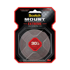 Scotch® Extreme Mounting Tape, Holds Up to 30 lbs, 1 x 60, Black