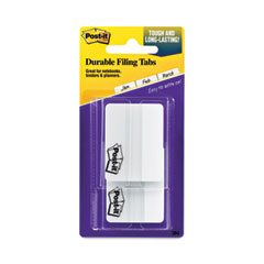 Post-it® Tabs Lined Tabs, 1/5-Cut, White, 2" Wide, 50/Pack
