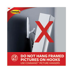 Command™ General Purpose Wire Hooks Multi-Pack, Small, Metal, White, 0.5 lb  Capacity, 9 Hooks and 12 Strips/Pack