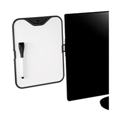 3M™ Monitor Whiteboard, 10 Sheet Capacity, Plastic, Black/White