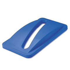 Rubbermaid® Commercial Slim Jim Paper Recycling Top, 20.38w x 11.38d x 2.75h, Dark Blue