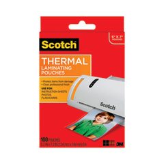 Scotch™ Laminating Pouches, 5 mil, 5" x 7", Clear, 100/Pack