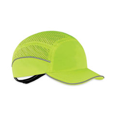ergodyne® Skullerz 8955 Lightweight Bump Cap Hat, Short Brim Lime, Ships in 1-3 Business Days