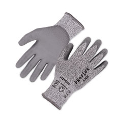 ProFlex 7030 ANSI A3 PU Coated CR Gloves, Gray, Small, Pair