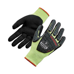 ergodyne® ProFlex 7141 ANSI A4 DIR Nitrile-Coated CR Gloves, Lime, Large, 72 Pairs/Pack, Ships in 1-3 Business Days