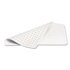 Rubbermaid® Commercial Safti-Grip Latex-Free Vinyl Bath Mat, 14 x 22.5, White, 4/Carton