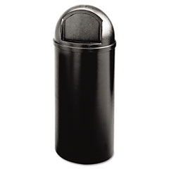 Rubbermaid® Commercial Marshal Classic Container, 15 gal, Plastic, Black