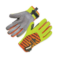 ProFlex 812 Standard Mechanics Gloves, Lime, Large, Pair