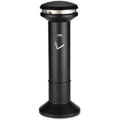 Rubbermaid® Commercial Infinity Ultra-High Capacity Smoking Receptacle, 6.7 gal, 41.5" High, Black