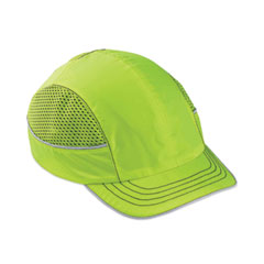 ergodyne® Skullerz 8950 Bump Cap Hat, Short Brim, Lime, Ships in 1-3 Business Days