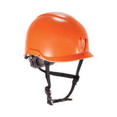 Skullerz 8974 Class E Safety Helmet, 6-Point Ratchet Suspension, Orange