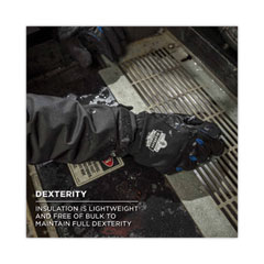ergodyne® ProFlex 814 Thermal Utility Gloves, Black, X-Large, Pair, Ships in 1-3 Business Days
